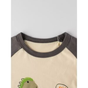 y785 - Cute Cartoon Dinosaur T-shirt - 图片 3