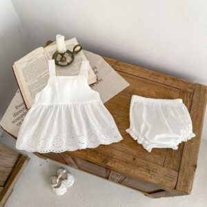 y788 - Korean Style Baby Girl Two- Piece outfit - 图片 2