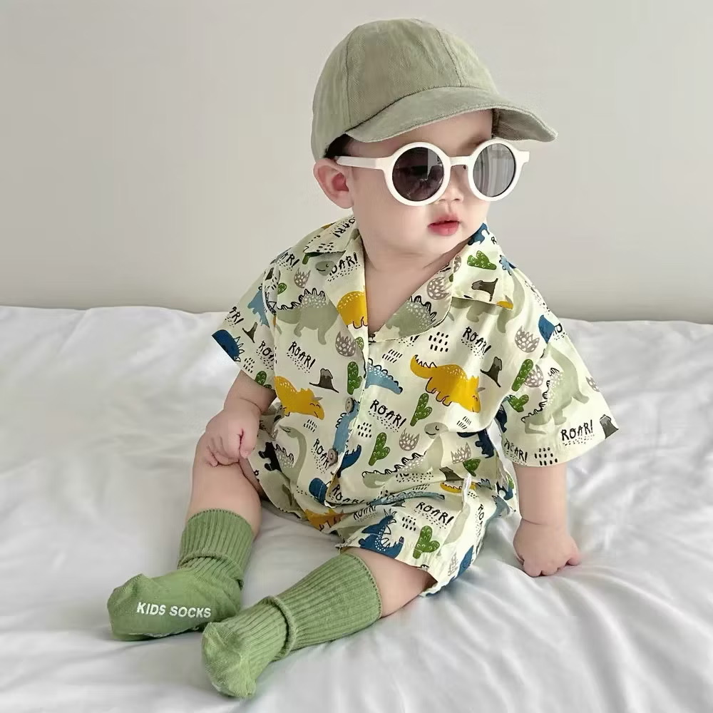 y789 - Ins Summer Baby Boy Romper - Image 2