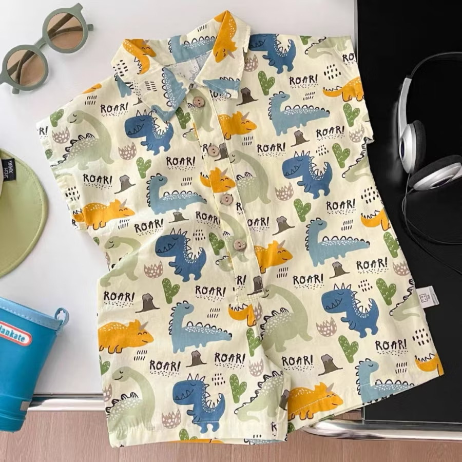 y789 - Ins Summer Baby Boy Romper - Image 4