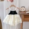 y792- Thin Suspender Princess Dress/Romper - 图片 2