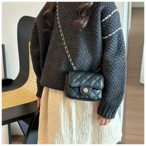 y784 - Western Retro Camellia Shoulder Bag - 图片 6