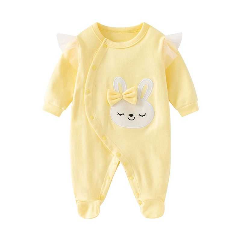 y802 - Long-sleeved Rabbit One-Piece Baby Romper - 图片 4