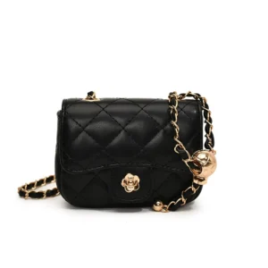 y784 - Western Retro Camellia Shoulder Bag - 图片 8