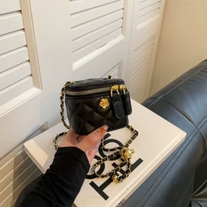 y781 - Chanel Style Diamond Chain Bag - 图片 5