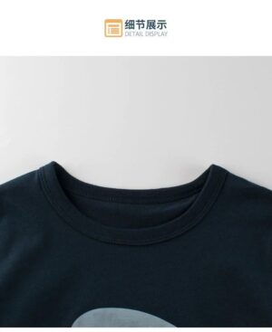 y787 - Dark Blue Shark T- shirt - 图片 4