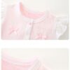 y816 - Pink Bow Sleeve Jumpsuit - Image 4