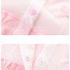 y816 - Pink Bow Sleeve Jumpsuit - Image 2
