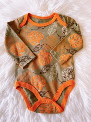 y828 - Newborn Long Sleeve Jumsuit - 图片 3