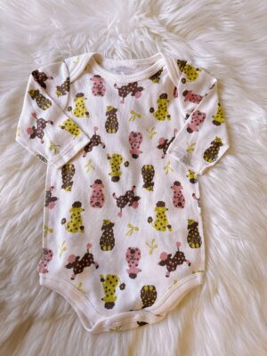 y828 - Newborn Long Sleeve Jumsuit - 图片 4