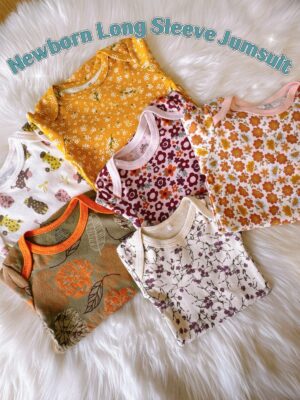y828 - Newborn Long Sleeve Jumsuit - 图片 1