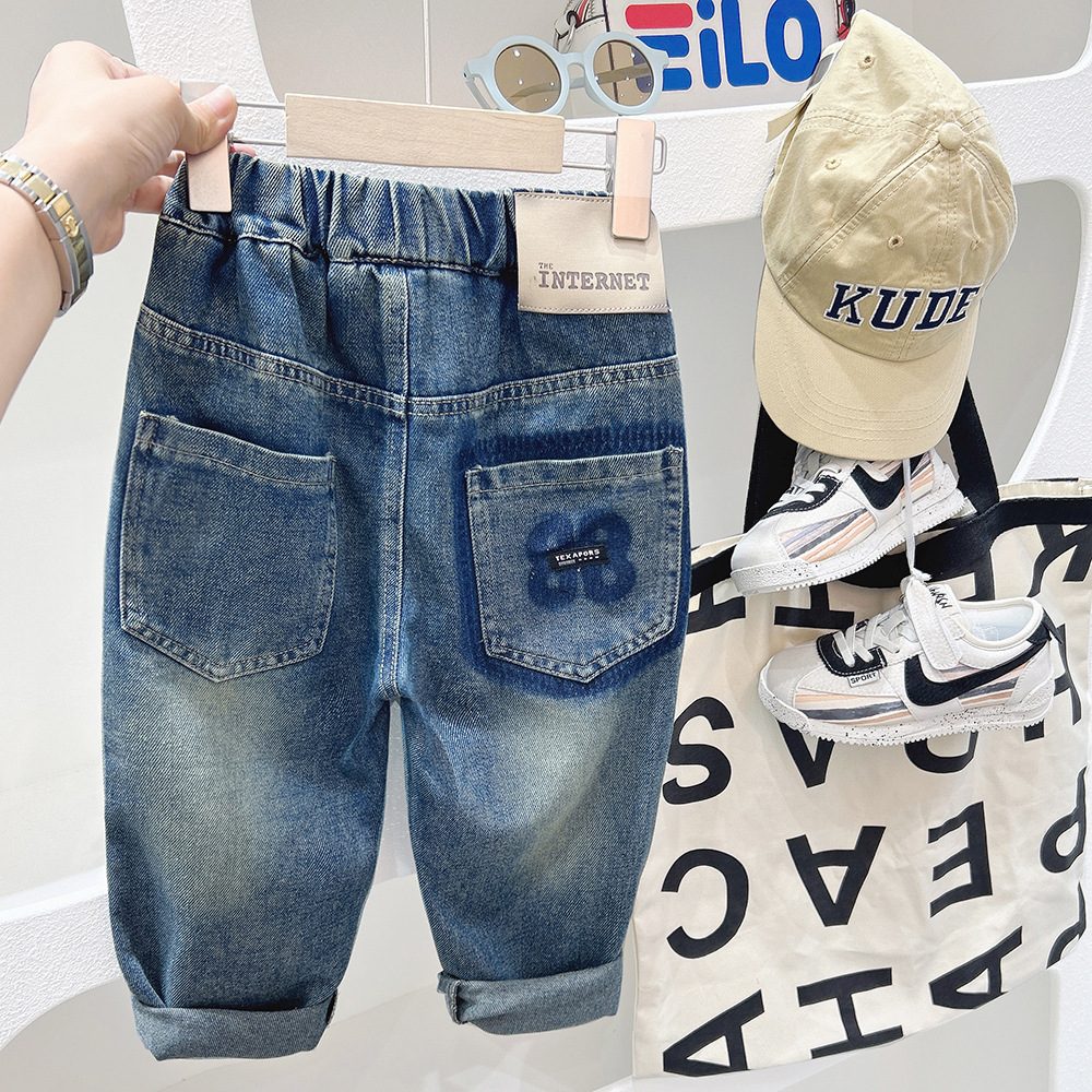 y844 - Vintage Washed Jeans - 图片 2