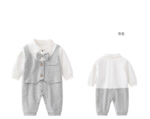y853 - Gentleman Suit Jumpsuit - 图片 3