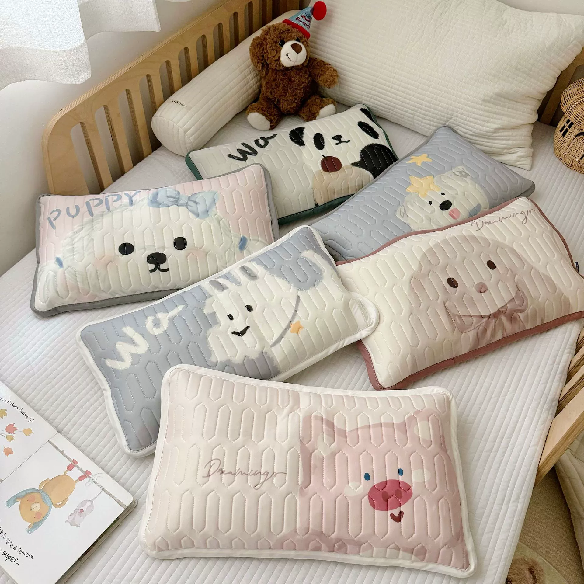 y830 - Cartoon Ice Silk Latex Pillowcase / Pillow - Image 19