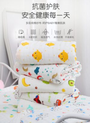 y817 - Four-Layer Cotton Baby Bath Towel - 图片 2