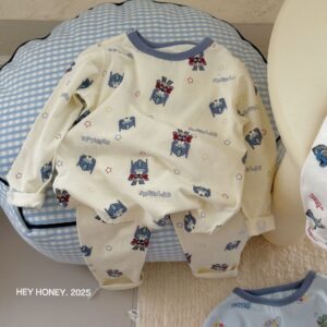 y869 - Premium Lycra Cotton Pajamas Set - 图片 16
