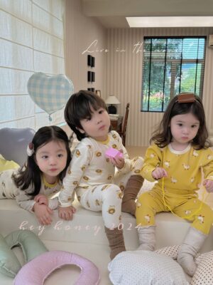 y869 - Premium Lycra Cotton Pajamas Set - 图片 2