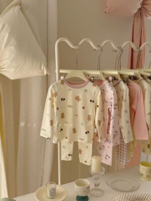 y869 - Premium Lycra Cotton Pajamas Set - 图片 5