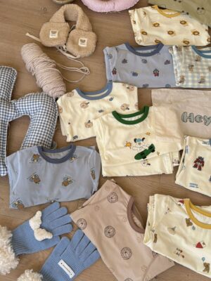 y869 - Premium Lycra Cotton Pajamas Set - 图片 4