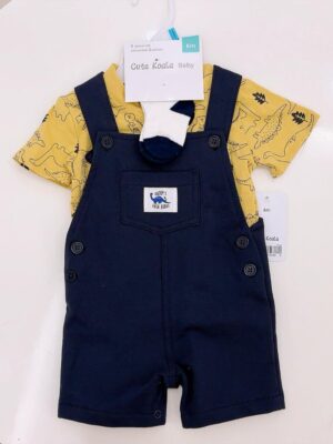 y866 - Cute Koala Overalls 3pcs Set - 图片 14