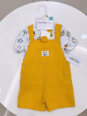 y866 - Cute Koala Overalls 3pcs Set - 图片 20