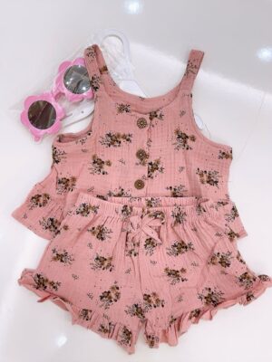y867-Baby Girl Little Flower 3pcs Set - 图片 9