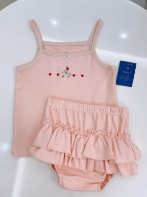 y870 - Cottoli Sweet Baby Girl Set (Premium Embroidered Design) - 图片 5
