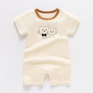 y883 - Summer Baby Short-Sleeved Jumpsuit - Image 7