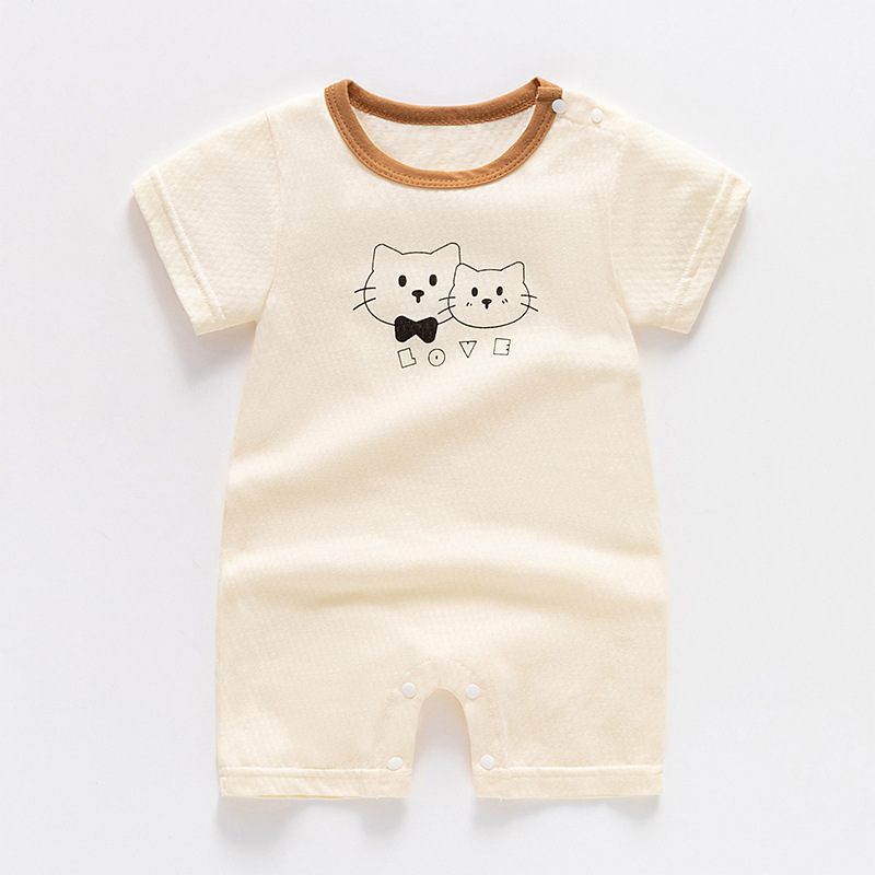 y883 - Summer Baby Short-Sleeved Jumpsuit - Image 7