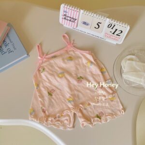 y882 - Cute Cartoon Girl Vest Suit - 图片 6