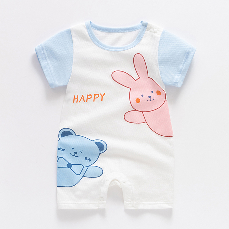 y883 - Summer Baby Short-Sleeved Jumpsuit - Image 2