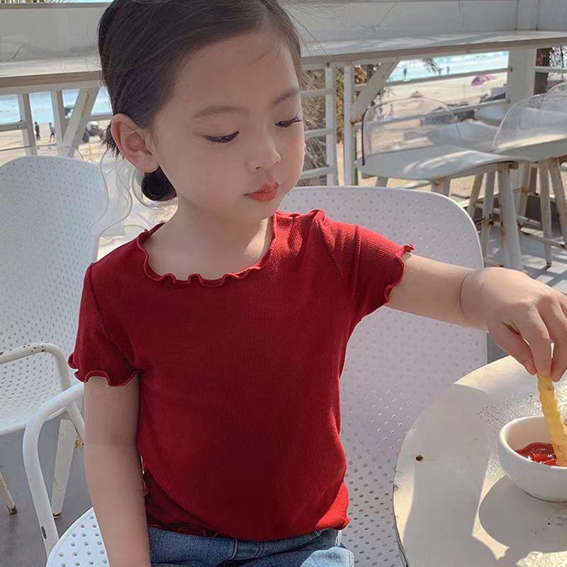 y900 - Ice Silk Short Sleeve Top - 图片 4