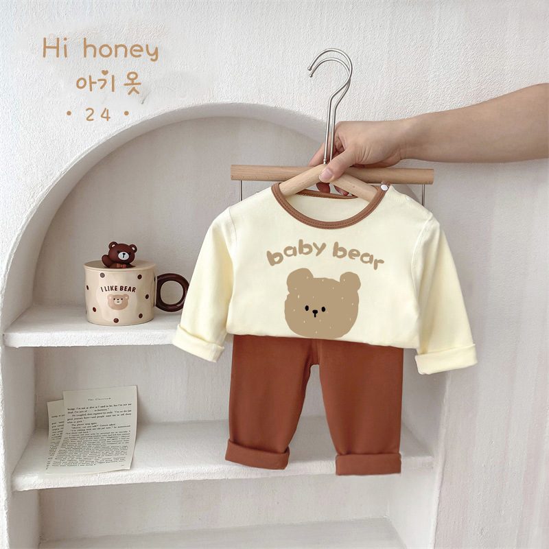 y912 - Cute Cartoon Cotton Suit Pajamas - 图片 6
