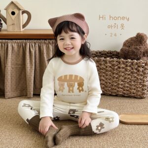 y912 - Cute Cartoon Cotton Suit Pajamas - 图片 3
