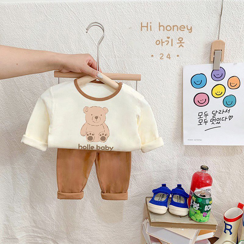 y912 - Cute Cartoon Cotton Suit Pajamas - 图片 9