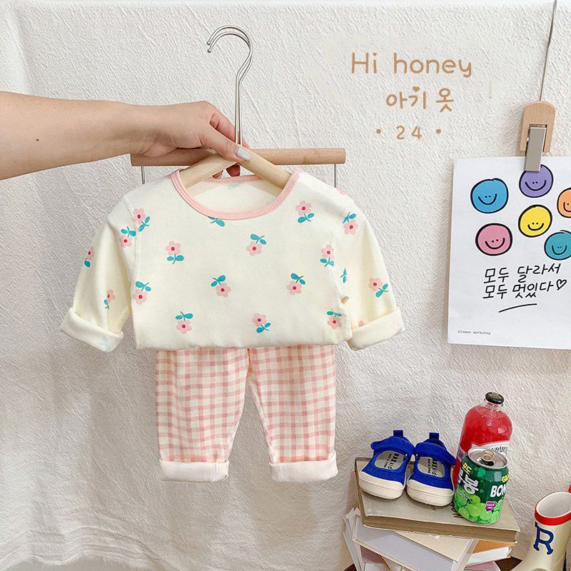 y912 - Cute Cartoon Cotton Suit Pajamas - 图片 11
