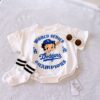 y953 - Cartoon Short Sleeved Romper + Socks - 图片 6