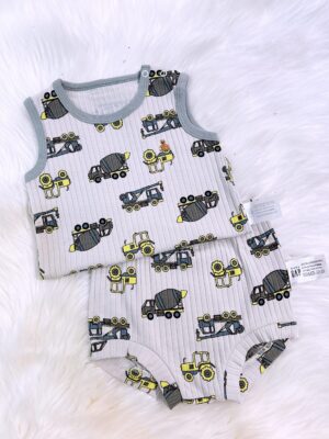 y966 - Little Baby Vest Set - 图片 2