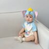 y951 - Elephant Romper + Cap - Image 3