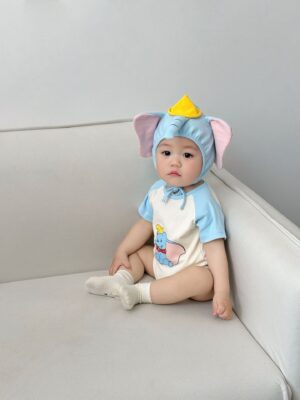 y951 - Elephant Romper + Cap - Image 3