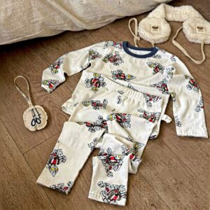 y869 - Premium Lycra Cotton Pajamas Set - 图片 25