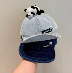 y977 - Cute Panda Denim Cap