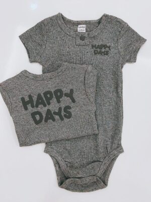 y932 - Baby Boy Short Sleeve Romper - yampi - 图片 3