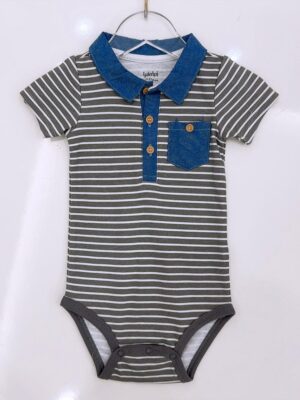 y932 - Baby Boy Short Sleeve Romper - yampi - 图片 12