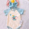 y951 - Elephant Romper + Cap - Image 1