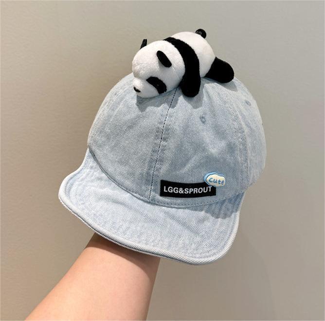 y977 - Cute Panda Denim Cap - Image 4