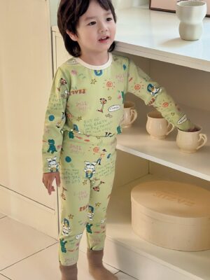 y869 - Premium Lycra Cotton Pajamas Set - 图片 23