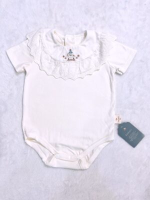 y1022 - Baby Girl Japan Style Doll Collar Cottoli Romper - 图片 2