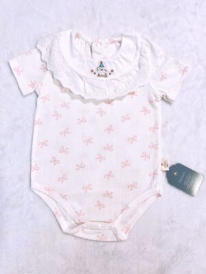 y1022 - Baby Girl Japan Style Doll Collar Cottoli Romper - 图片 4