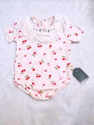 y1022 - Baby Girl Japan Style Doll Collar Cottoli Romper - 图片 11